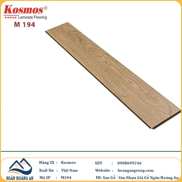 Sàn Gỗ Công Nghiệp KosMos Dày 8mm M194